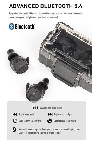 Активні захисні навушники (беруші) Earmor M20T з Bluetooth, Olive 15150808 фото