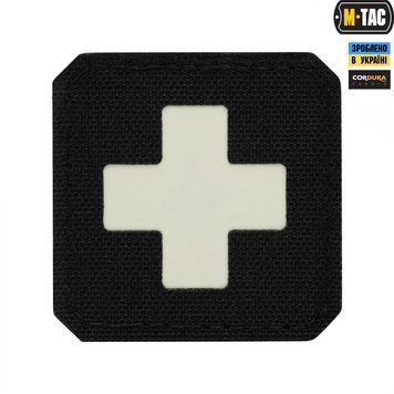 Нашивка M-Tac Medic Cross Laser Cut (Black) MTC-MDCR-BKGID фото