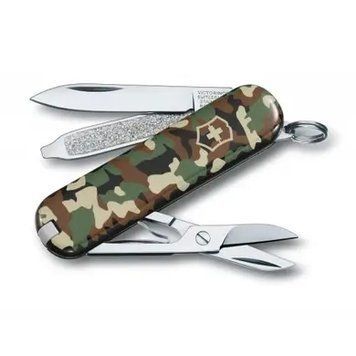 Нож складной, мультитул Victorinox Classic SD (58мм, 7 функций), камуфляж Vx06223.94 фото