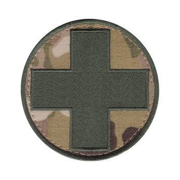 Нарукавный знак "Медицинская служба" (d=7см) s-2818 фото