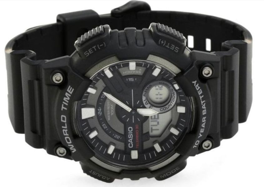 Годинник CASIO Timeless Collection AEQ-110W-1AVEF, чорний Casio-205175 фото