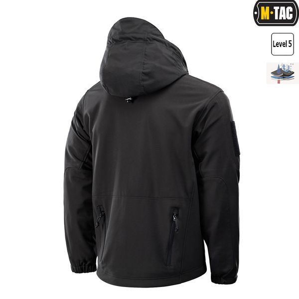 Куртка M-TAC SoftShell с флисовой подстежкой (Black) 20501002-XXL фото