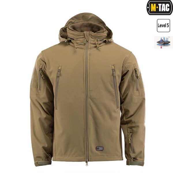 Куртка M-TAC SoftShell с флісовою підкладкою (Coyote Tan) (2XL) 20501003-2XL фото