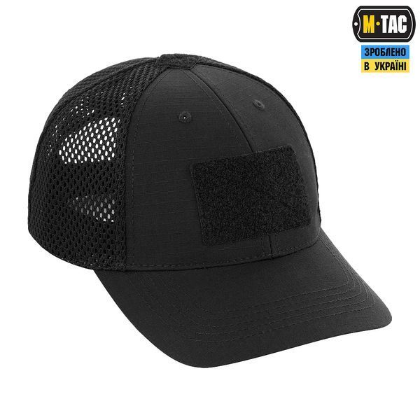 Бейсболка тактическая M-Tac Elite Flexс с сеткой (Black) 40560002-XS фото