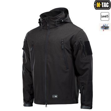Куртка M-TAC SoftShell с флисовой подстежкой (Black) 20501002-S фото