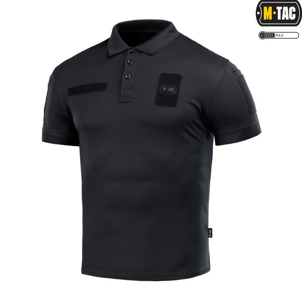 Тактическая футболка-поло Elite Tactical Coolmax (M-TAC) (Black) 80010002-L фото