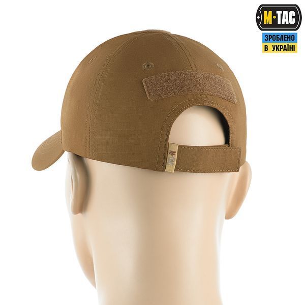 Бейсболка тактическая M-Tac Elite Flex рипстоп с липучкой (Coyote/Brown)  40523017-S/M фото