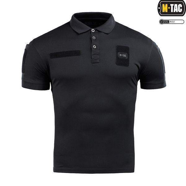 Футболка-поло M-TAC Elite Tactical Coolmax (Black) 80010002-XS фото