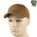 Бейсболка тактическая M-Tac Elite Flex рипстоп с липучкой (Coyote/Brown)  40523017-S/M фото 3