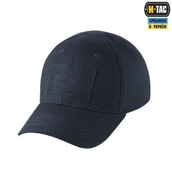 Бейсболка M-TAC Flex Elite с липучкой, рипстоп  (Dark navy Blue) 40523015-S/M фото