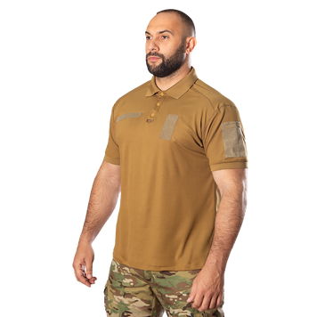 Поло CAMO-TEC Army ID 2.0 CoolPass Pique LT Койот Camo-9000-XL фото