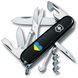 Ніж Victorinox Climber Army (91мм, 14 функцій) чорний/ Серце синьо-жовте Vx13703.3_T1090u фото 1