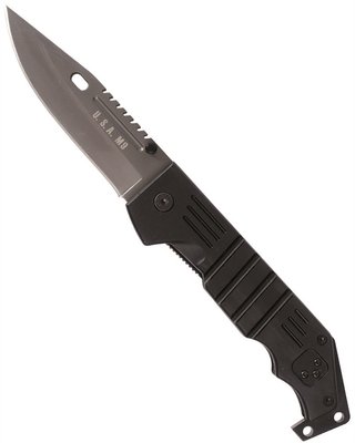 Нож Mil-Tec карманный M9 (Black) 15344702 фото