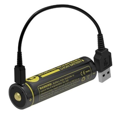 Аккумулятор Li-Ion 18650 Nitecore 2600mAh USB 61020R фото