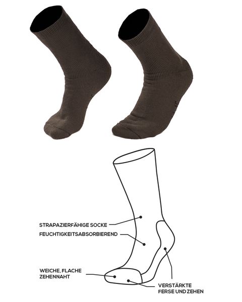 Шкарпетки бамбукові Sturm Mil-Tec (віскоза), олива 13006201-005 фото