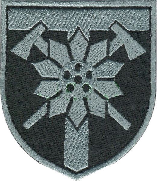 Нарукавная эмблема "128-ма окрема гірсько-штурмова бригада"ЧОРНА s-5427 фото