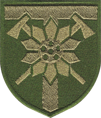 Нарукавная емблема "128-ма окрема гірсько-штурмова бригада", олива s-4576 фото
