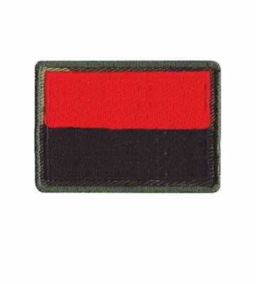 Красно-черный флаг 5х3,5 см s-295 фото