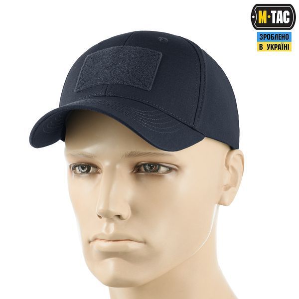 Бейсболка M-TAC Flex Elite с липучкой, рипстоп  (Dark navy Blue) 40523015-S/M фото