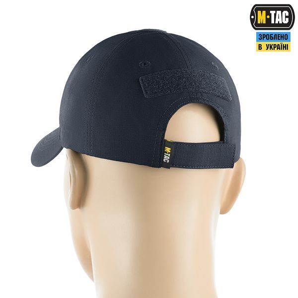 Бейсболка M-TAC Flex Elite с липучкой, рипстоп  (Dark navy Blue) 40523015-S/M фото