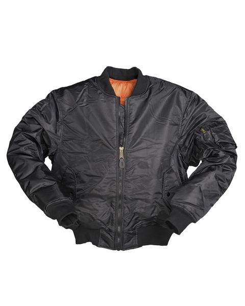 Куртка Mil-Tec Flight Jacket MA1, чорна (3XL) 10403002-907 фото