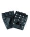 Перчатки Mil-Tec байкерские обрезанные с клёпками (Black) 12518002-905 фото 1