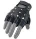 Перчатки Mil-Tec байкерские обрезанные с клёпками (Black) 12518002-905 фото 2