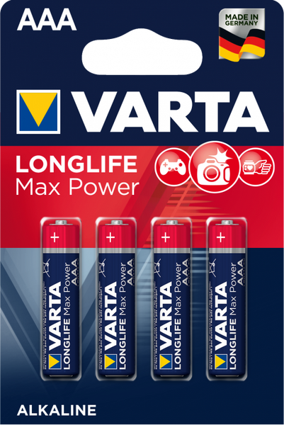 Батарейка VARTA Longlife MAX Power AAA VARTAMAXPowerAAA фото