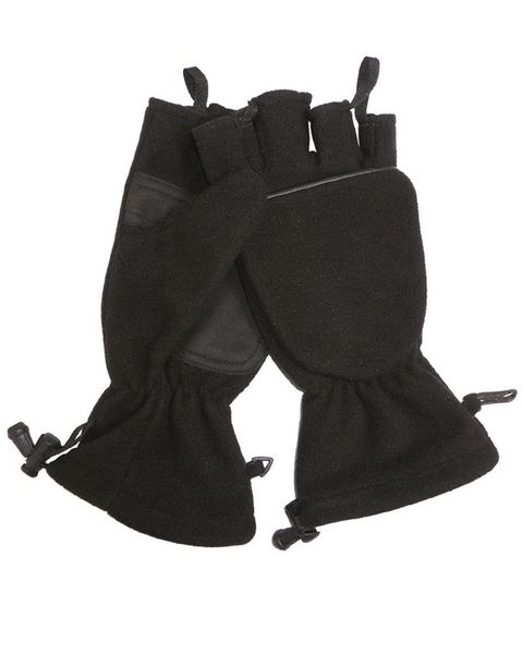 Перчатки-варежки Mil-Tec флисовые (Black) 12546002-002 фото