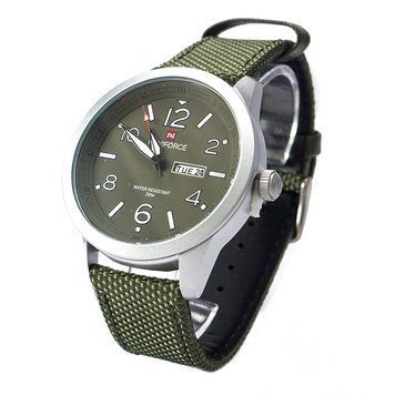 Часы Naviforce 9101 Silver-Green BOX NAVI9101SGB фото
