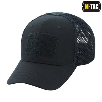 Бейсболка M-TAC з липучкою та сіткою Flex ріп-стоп Dark Navy Blue 40570015-S/M фото