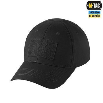 Бейсболка тактическая M-Tac Elite Flex рипстоп (Black)  40523002-S/M фото