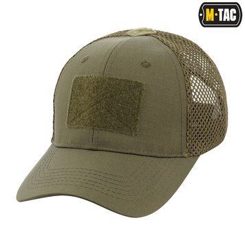 Бейсболка M-TAC з липучкою та сіткою Flex ріп-стоп Dark Olive 40570048-L/XL фото