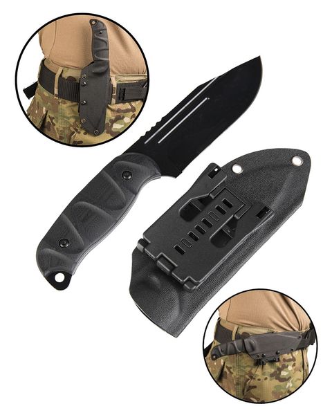 Нож Mil-Tec combat G10 W. KYDEX® (Black) 15362500 фото
