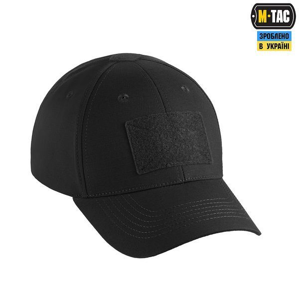 Бейсболка тактична M-Tac Elite Flex рипстоп (Black) 40523002-S/M фото