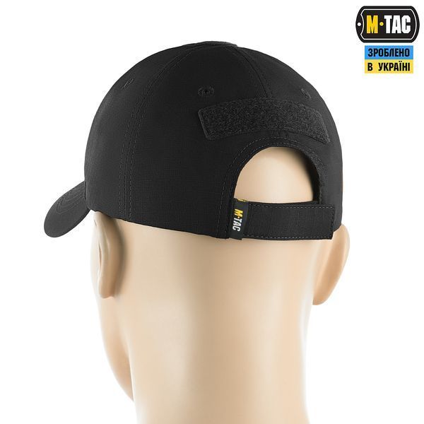 Бейсболка тактична M-Tac Elite Flex рипстоп (Black) 40523002-S/M фото