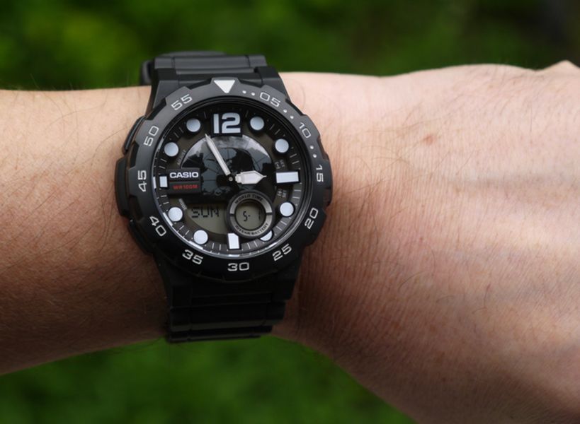 Годинник CASIO Timeless Collection AEQ-100W-1AVEF, чорний Casio-205146 фото