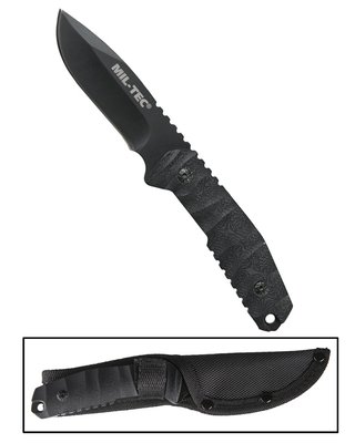 Нож Mil-Tec 440/G10 с ножнами (Black) 15387002 фото