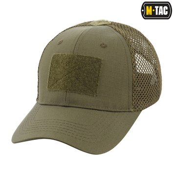 Бейсболка M-TAC з липучкою та сіткою Flex ріп-стоп Dark Olive 40570048-S/M фото