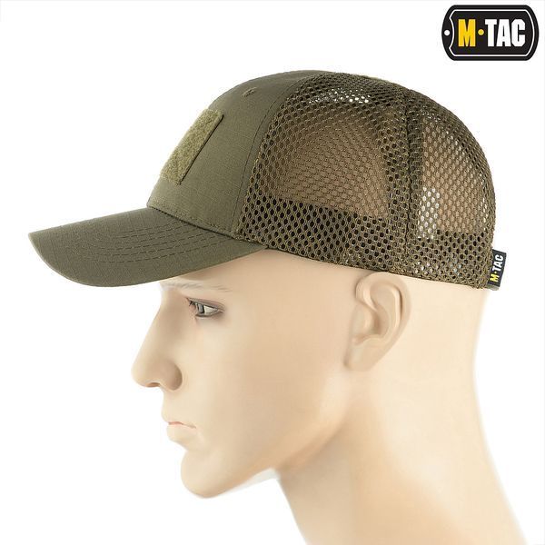 Бейсболка M-TAC з липучкою та сіткою Flex ріп-стоп Dark Olive 40570048-L/XL фото