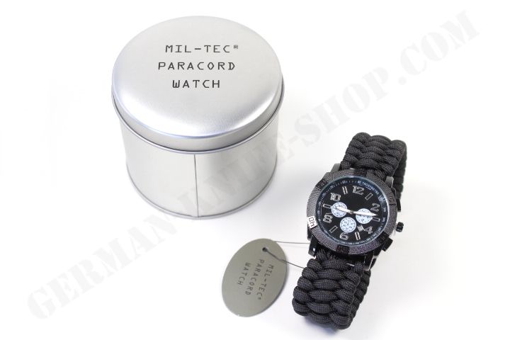 Часы Mil-tec с браслетом из паракорда (Black) 15774002-903 фото