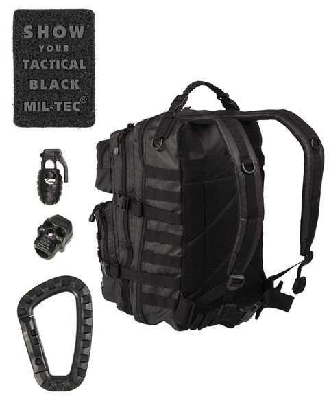Рюкзак Sturm Mil-Tec штурмовий, тактичний, 36 л., чорний 14002288 фото
