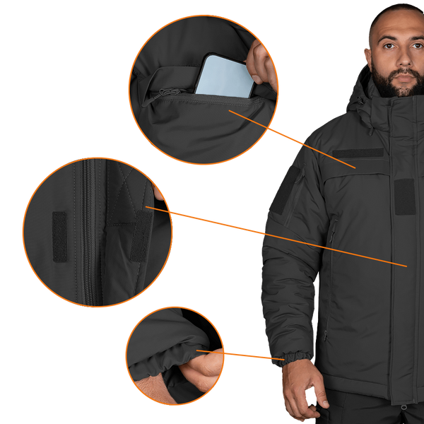 Куртка CAMO-TEC Patrol System 3.0 Nylon Taslan (Black) Camo-7273-2XL фото