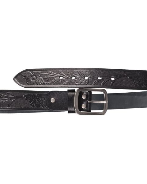 Ремень Mil-tec брючный, кожаный Western 40 мм (Black) 13167002-100 фото