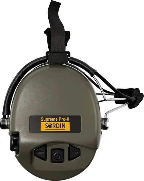 Активні навушники Sordin Supreme Pro X з заднім тримачем, 4 режими,зелений 501.00.14 фото