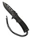 Нож Mil-Tec складной с черным паракордовым шнуром и огнивом 15318400 фото 1