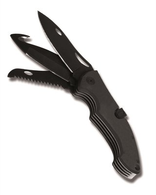 Нож Mil-Tec складной с фиксатором (Black) 15344002 фото