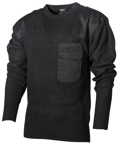 Пуловер BW акриловый (Black) - (Max Fuchs) 05601A-50 фото