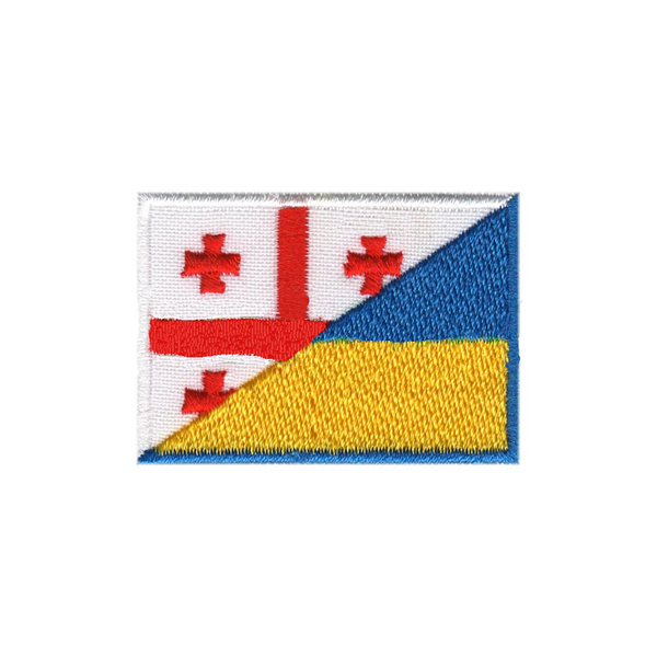 Прапорець Україна-Грузія 5 х 3,5см s-5484 фото