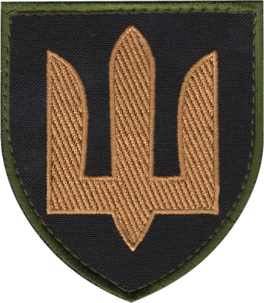 Нарукавная эмблема "Танкові війська" черная s-4481 фото